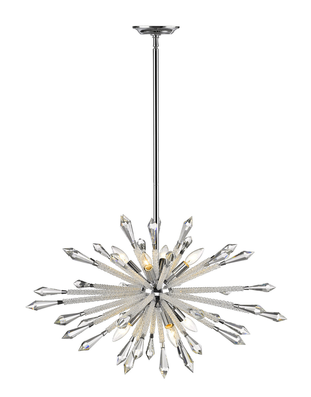 Soleia Eight Light Chandelier in Chrome - available from The Lighting Shoppe, trusted by Canadian homeowners