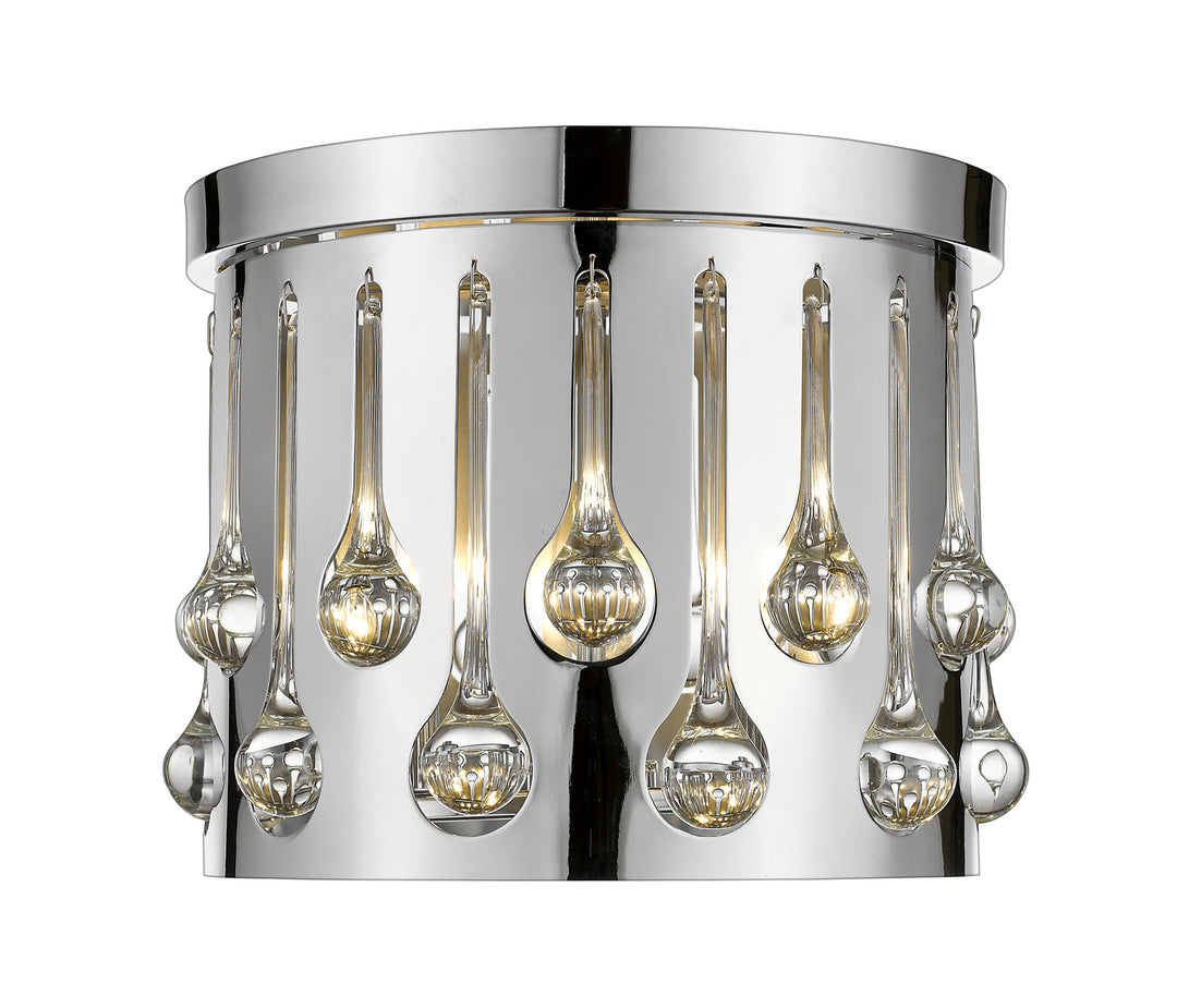 Oberon Three Light Flush Mount in Chrome - available from The Lighting Shoppe, trusted by Canadian homeowners