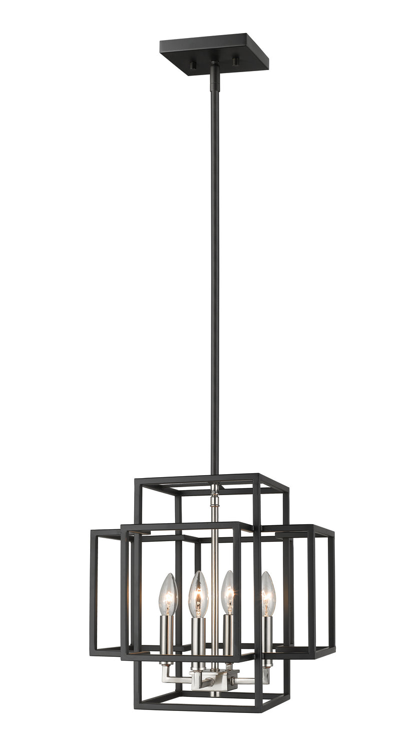 Z-Lite Canada - 454-14BK-BN - Four Light Pendant - Titania - Black + Brushed Nickel
