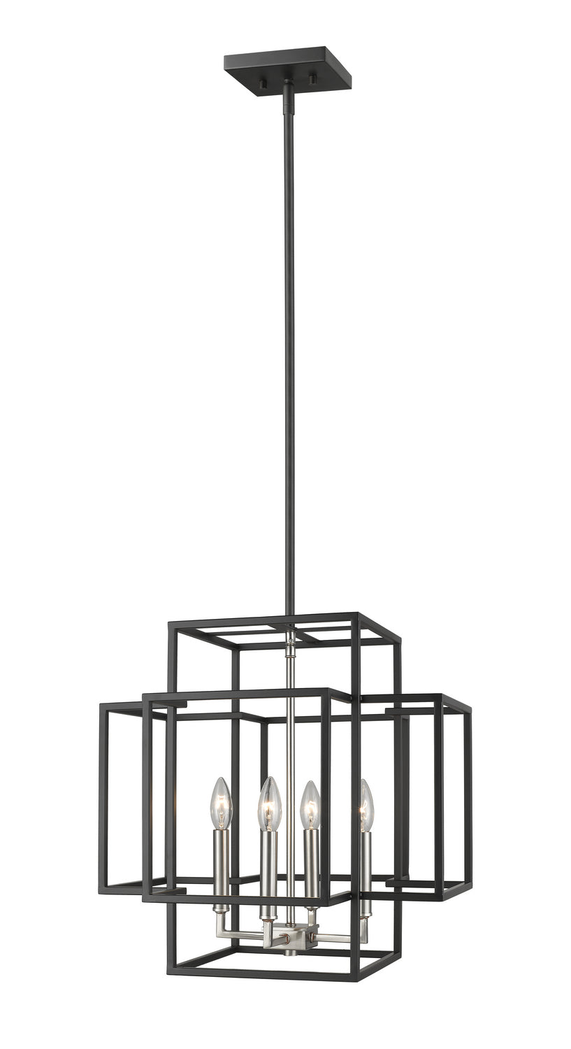 Z-Lite Canada - 454-18BK-BN - Four Light Chandelier - Titania - Black + Brushed Nickel