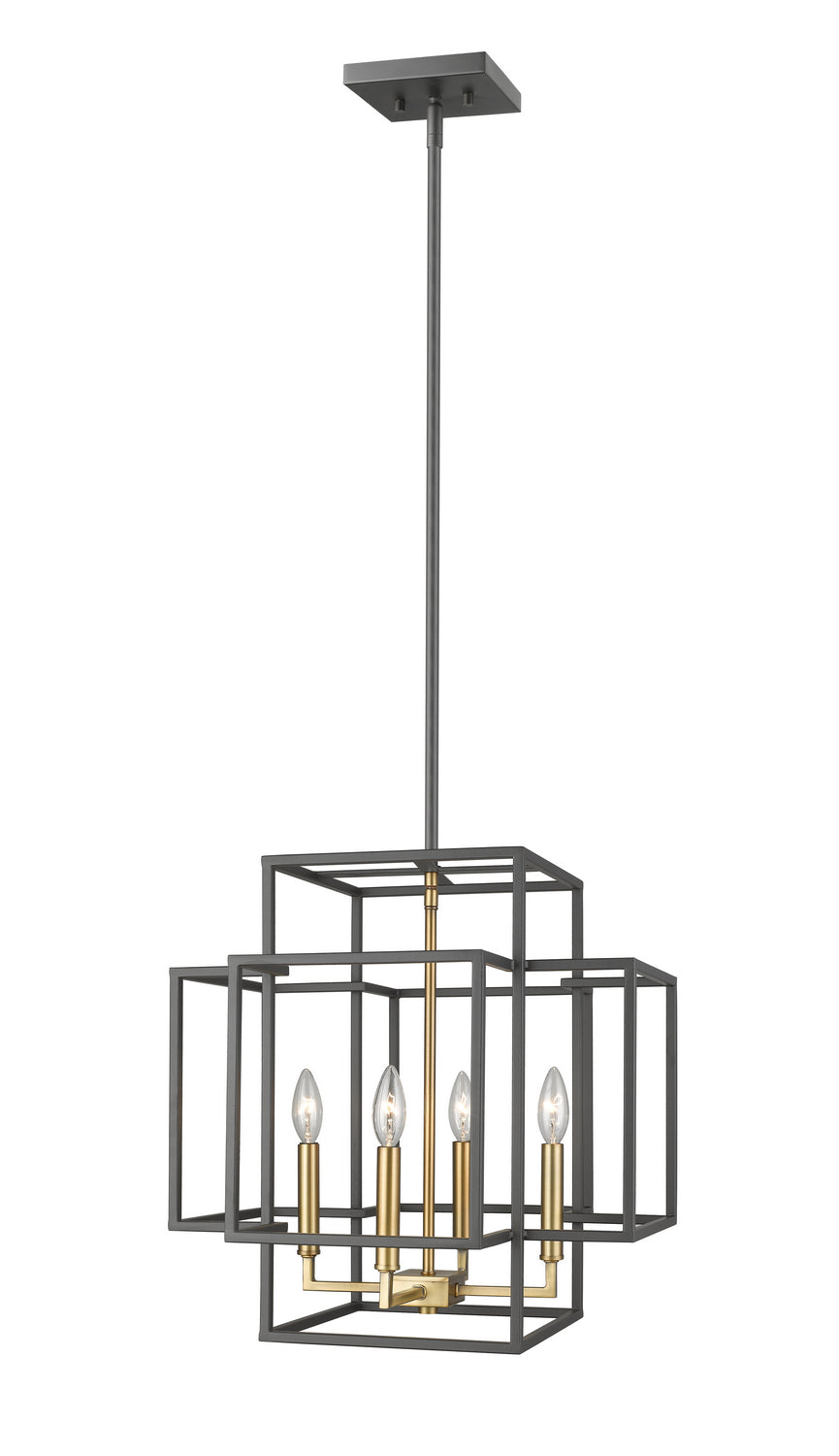Z-Lite Canada - 454-18BRZ-OBR - Four Light Chandelier - Titania - Bronze + Olde Brass