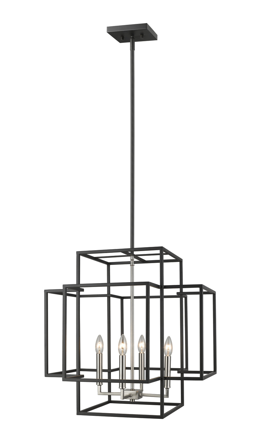 Z-Lite Canada - 454-22BK-BN - Four Light Chandelier - Titania - Black + Brushed Nickel