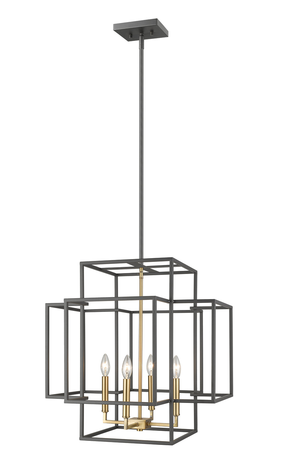 Z-Lite Canada - 454-22BRZ-OBR - Four Light Chandelier - Titania - Bronze + Olde Brass