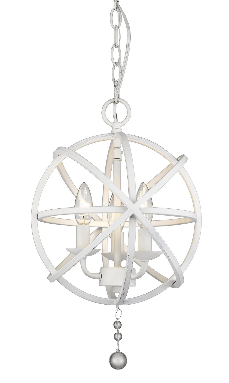 Tull Three Light Chandelier in Matte White - available from The Lighting Shoppe, trusted by Canadian homeowners