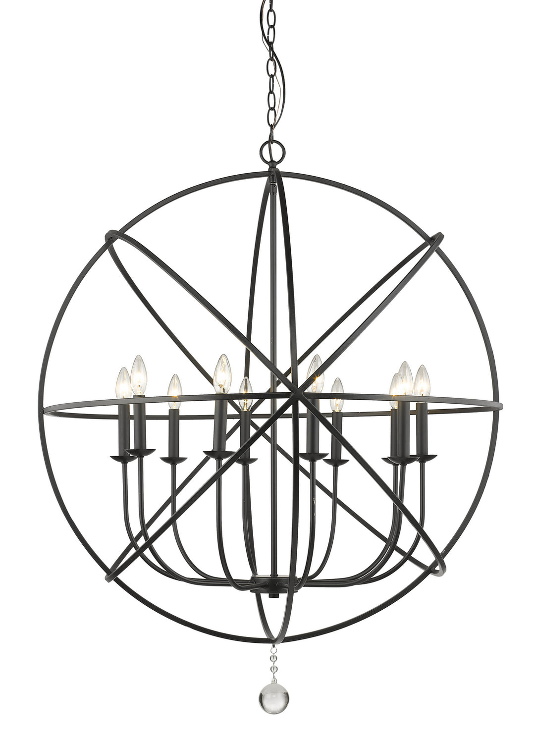 Tull Ten Light Chandelier in Matte Black - available from The Lighting Shoppe, trusted by Canadian homeowners