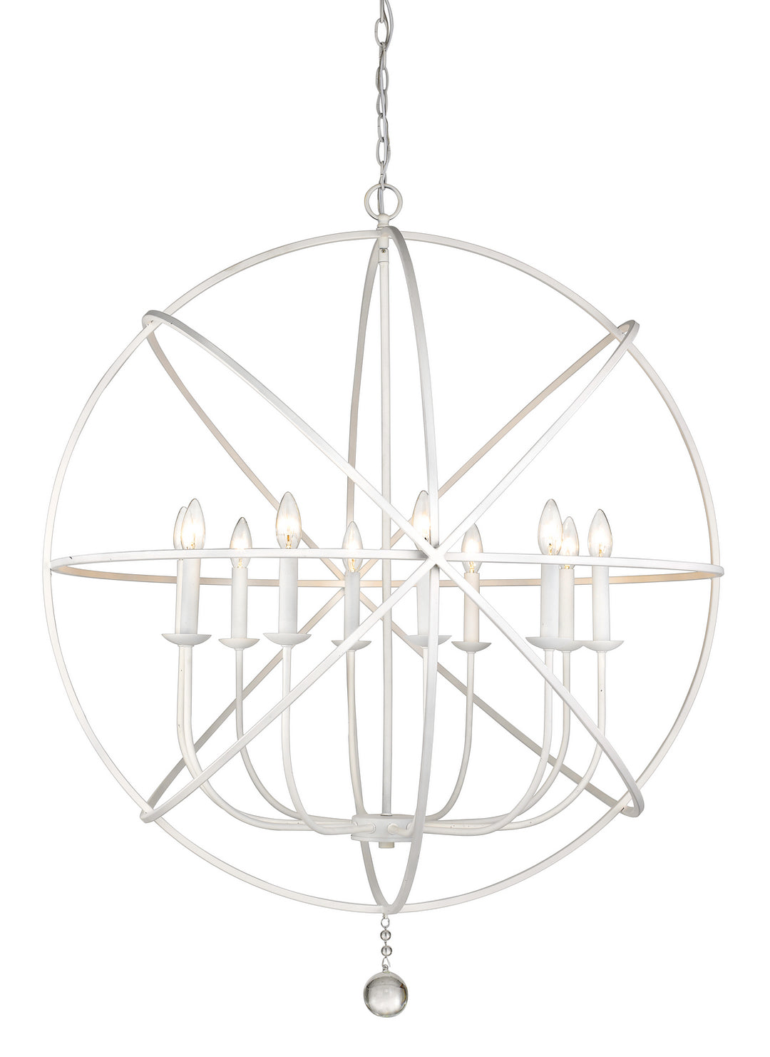 Tull Ten Light Chandelier in Matte White - available from The Lighting Shoppe, trusted by Canadian homeowners