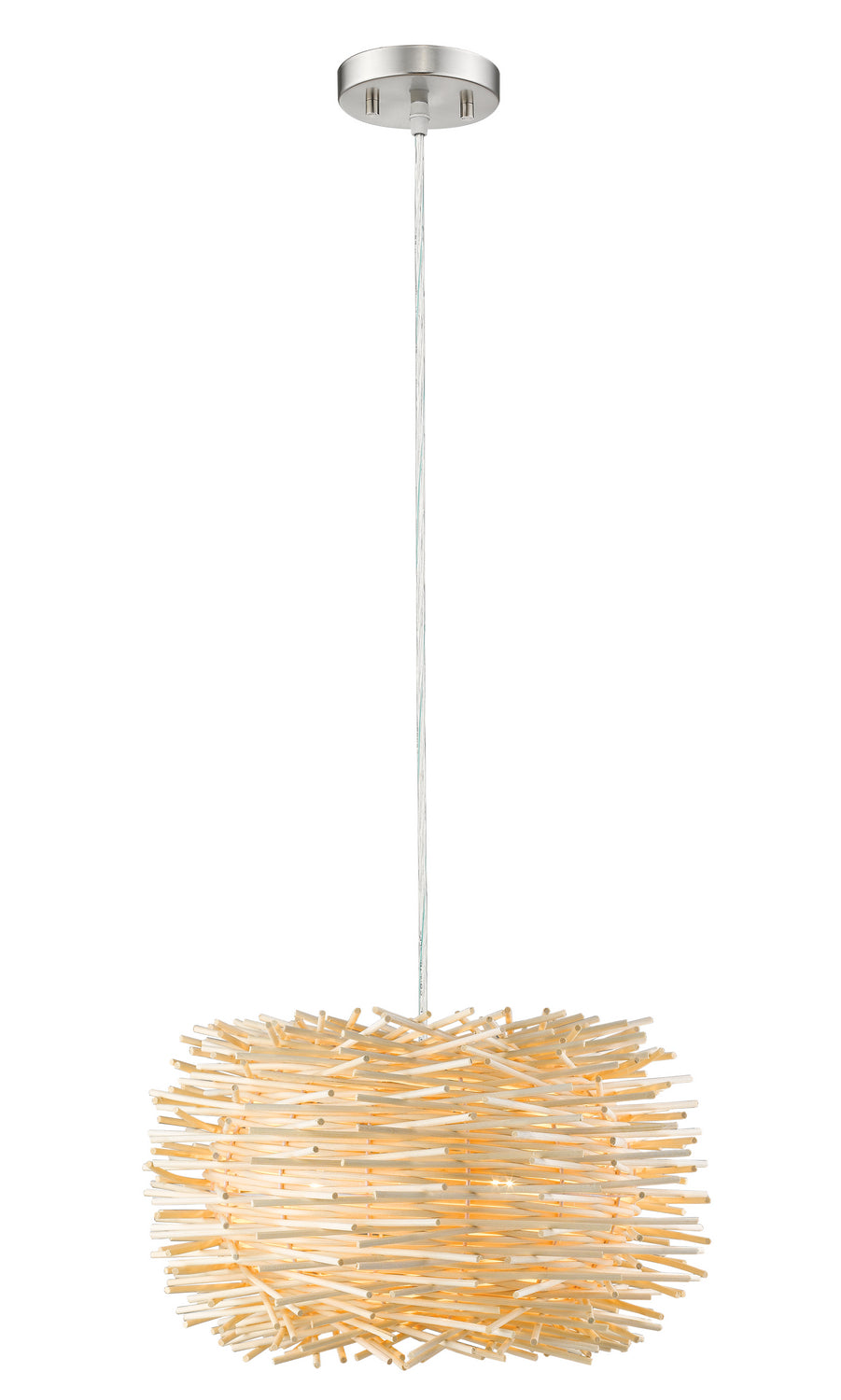 Z-Lite Canada - 459-16NAT - One Light Pendant - Sora - Brushed Nickel