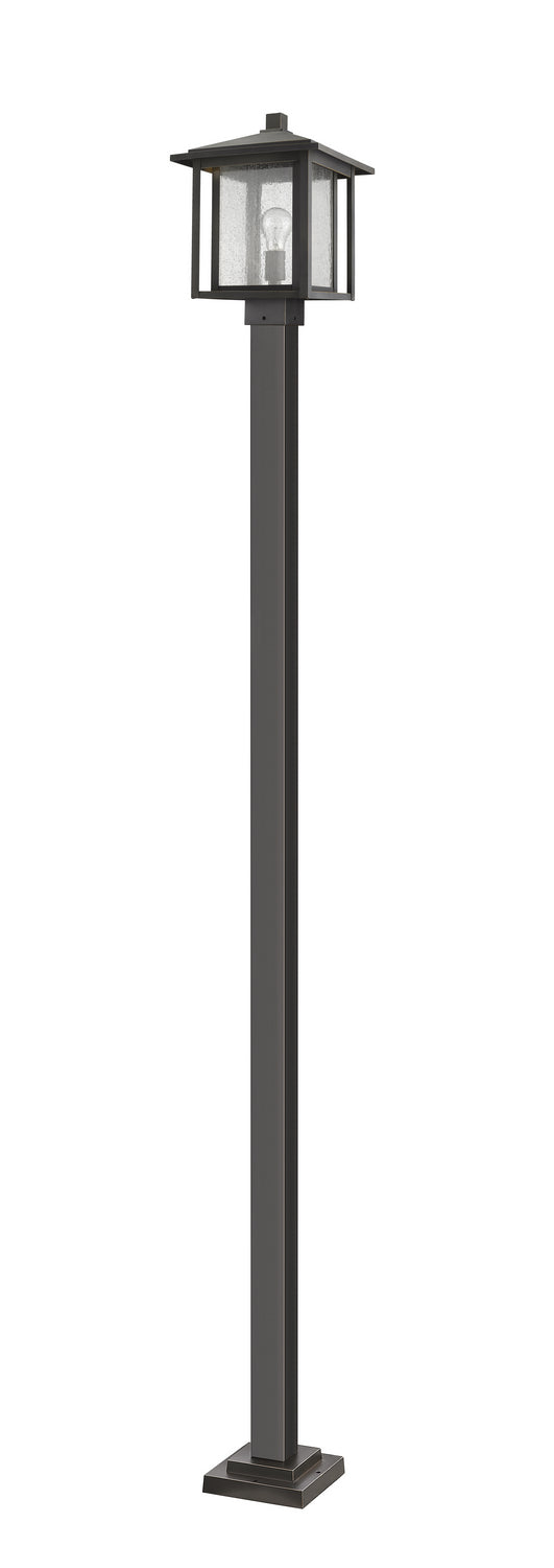 Aspen One Light Outdoor Post Mounted Fixture in Oil Rubbed Bronze - available from The Lighting Shoppe, trusted by Canadian homeowners