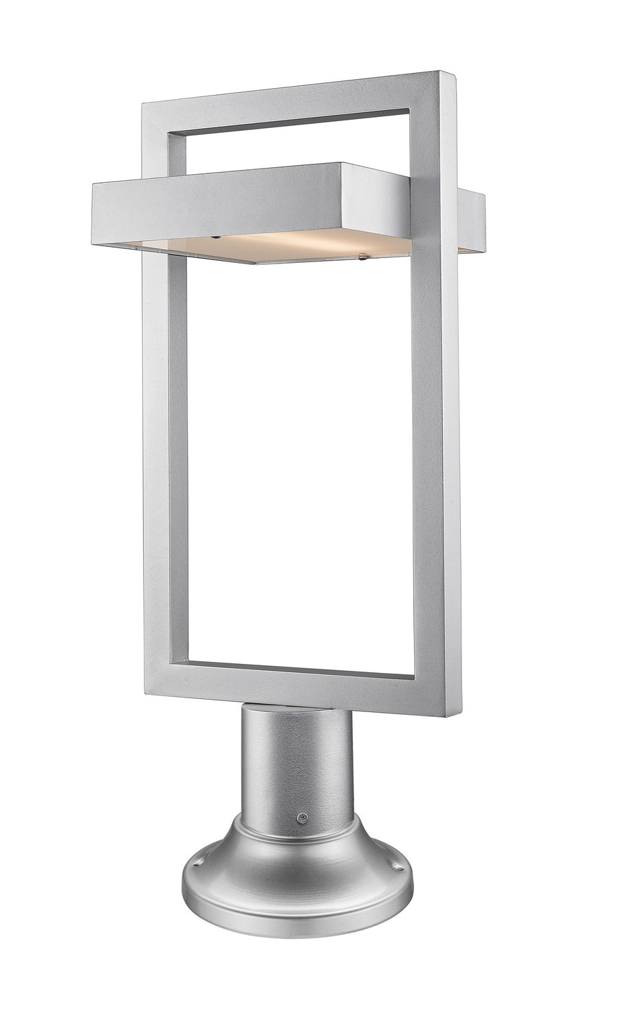 Luttrel LED Outdoor Pier Mounted Fixture in Silver - available from The Lighting Shoppe, trusted by Canadian homeowners