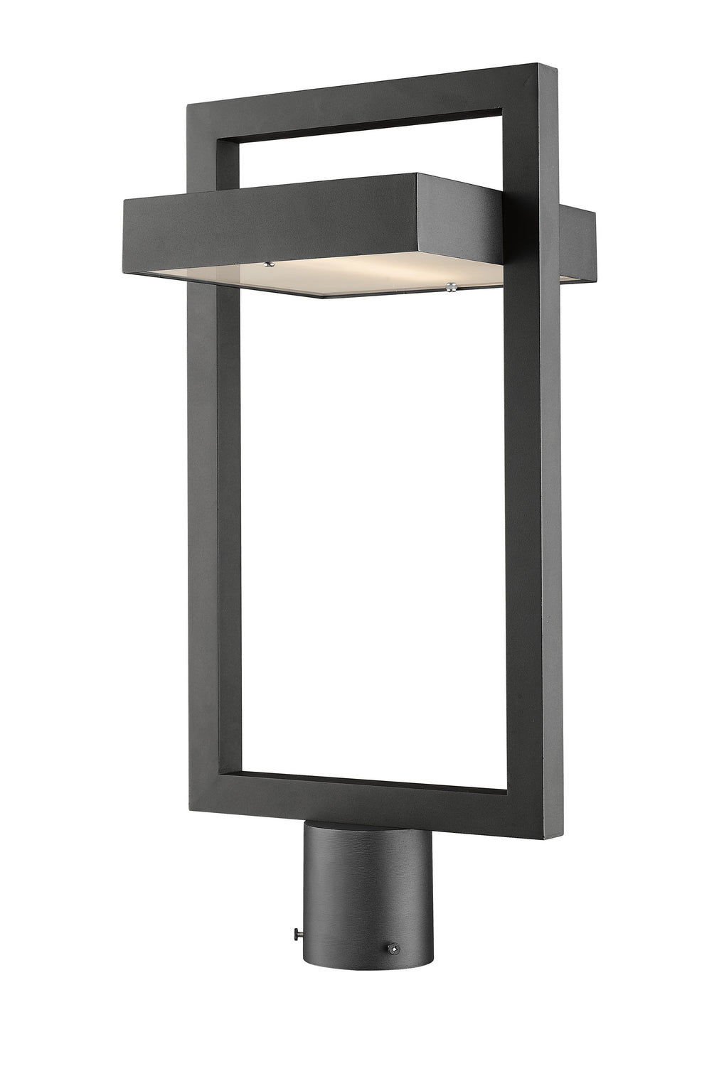 Luttrel LED Outdoor Post Moun Fixture in Black - available from The Lighting Shoppe, trusted by Canadian homeowners