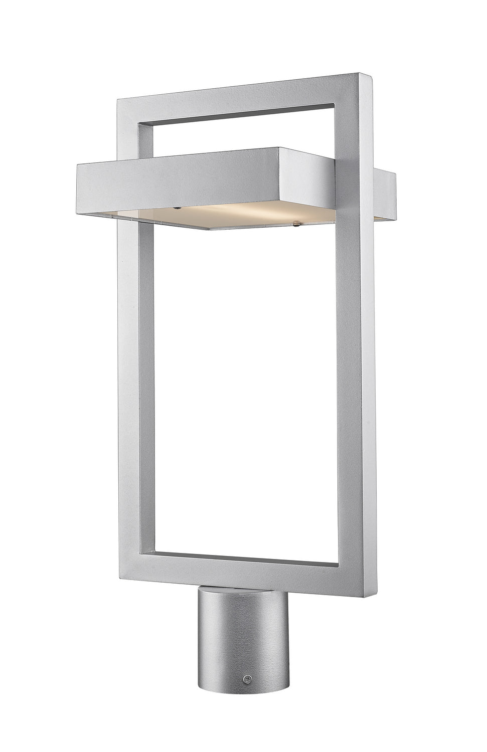 Luttrel LED Outdoor Post Moun Fixture in Silver - available from The Lighting Shoppe, trusted by Canadian homeowners