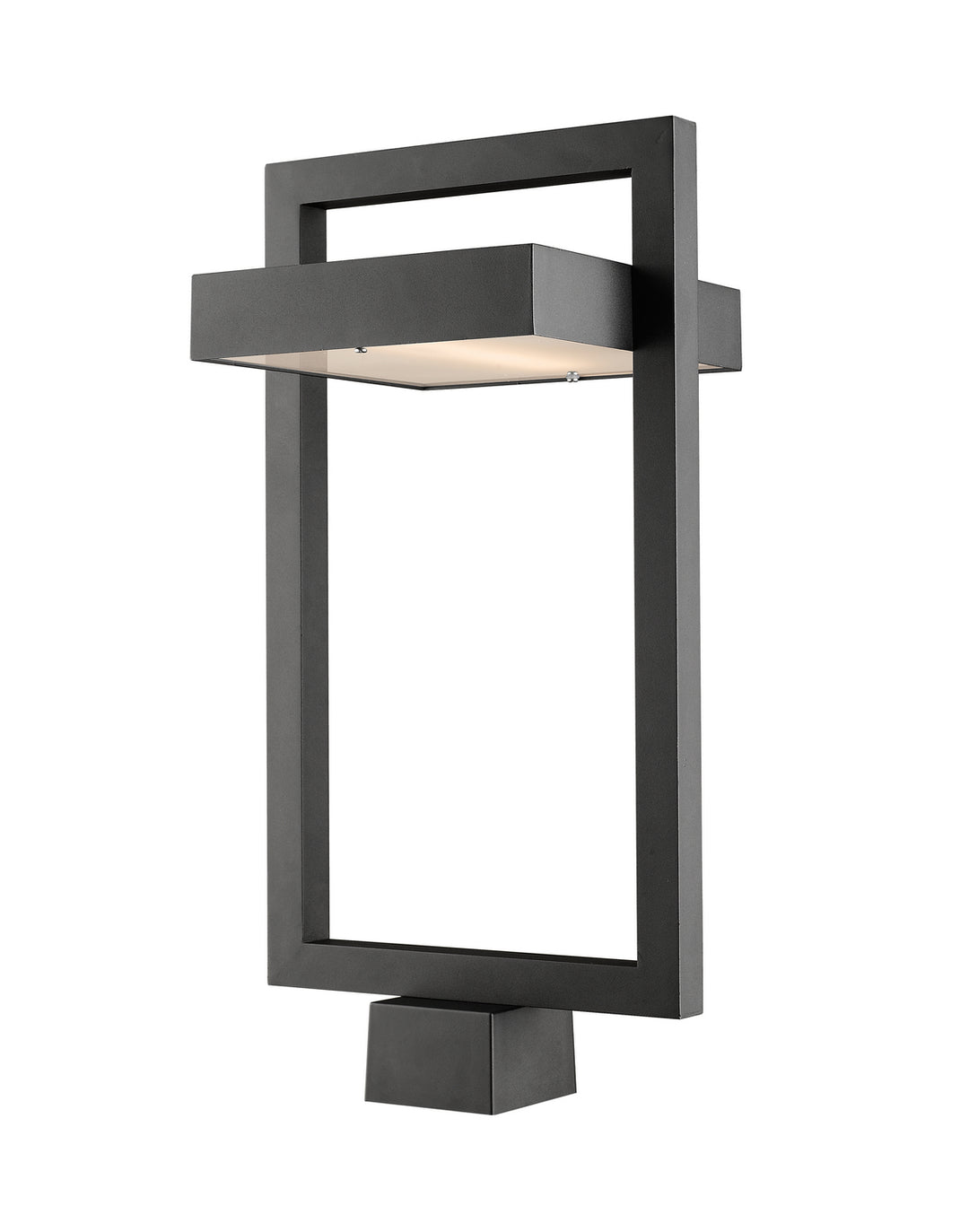 Luttrel LED Outdoor Post Moun Fixture in Black - available from The Lighting Shoppe, trusted by Canadian homeowners