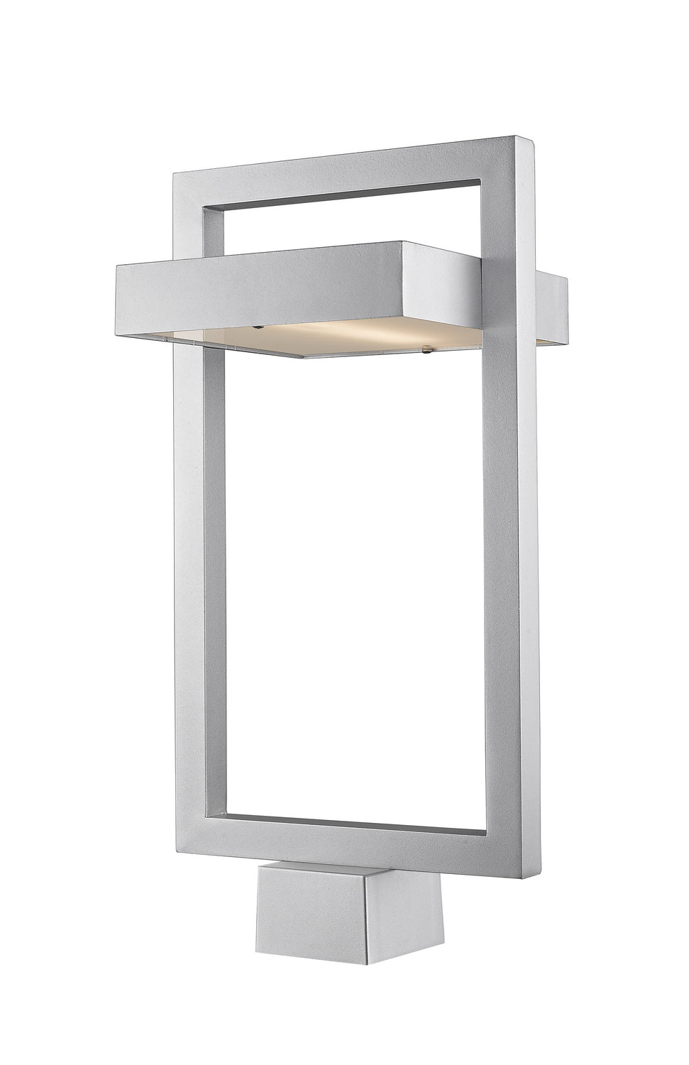 Luttrel LED Outdoor Post Moun Fixture in Silver - available from The Lighting Shoppe, trusted by Canadian homeowners