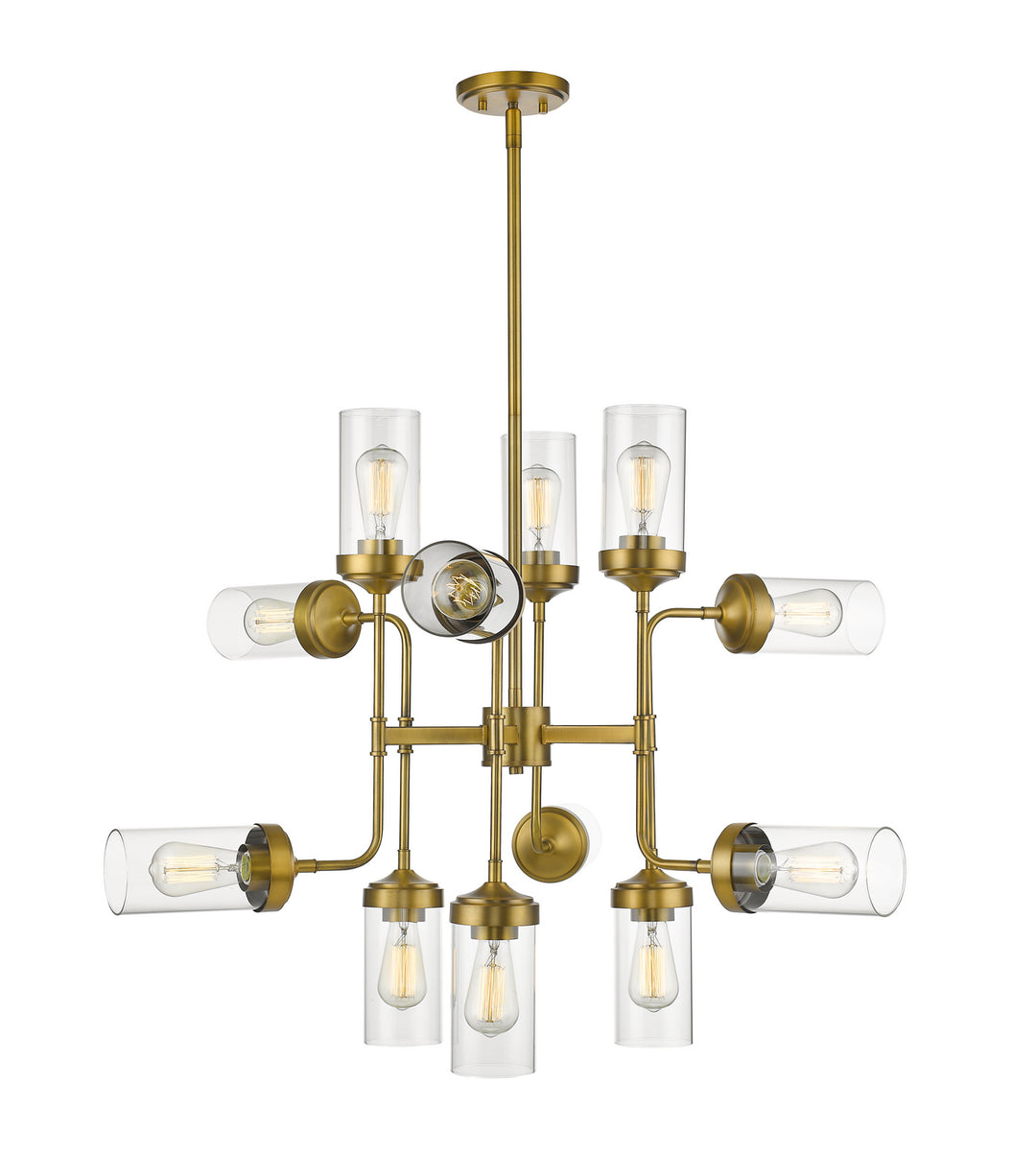 Z-Lite Canada - 617-12FB - 12 Light Chandelier - Calliope - Foundry Brass