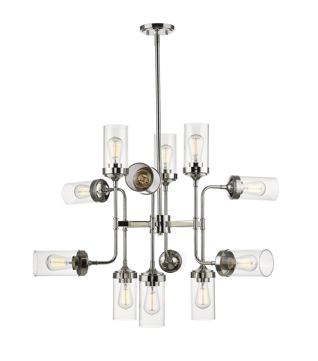 Z-Lite Canada - 617-12PN - 12 Light Chandelier - Calliope - Polished Nickel
