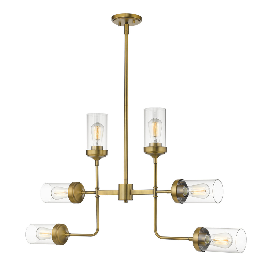 Z-Lite Canada - 617-6FB - Six Light Chandelier - Calliope - Foundry Brass