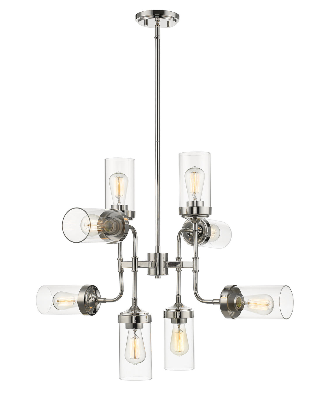 Z-Lite Canada - 617-8PN - Eight Light Chandelier - Calliope - Polished Nickel