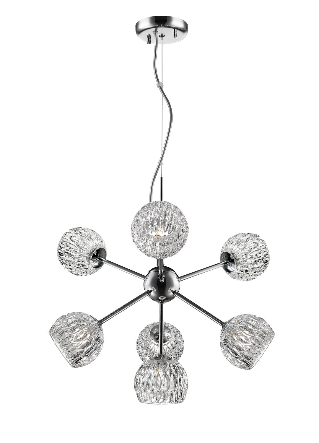 Laurentian Seven Light Chandelier in Chrome - available from The Lighting Shoppe, trusted by Canadian homeowners