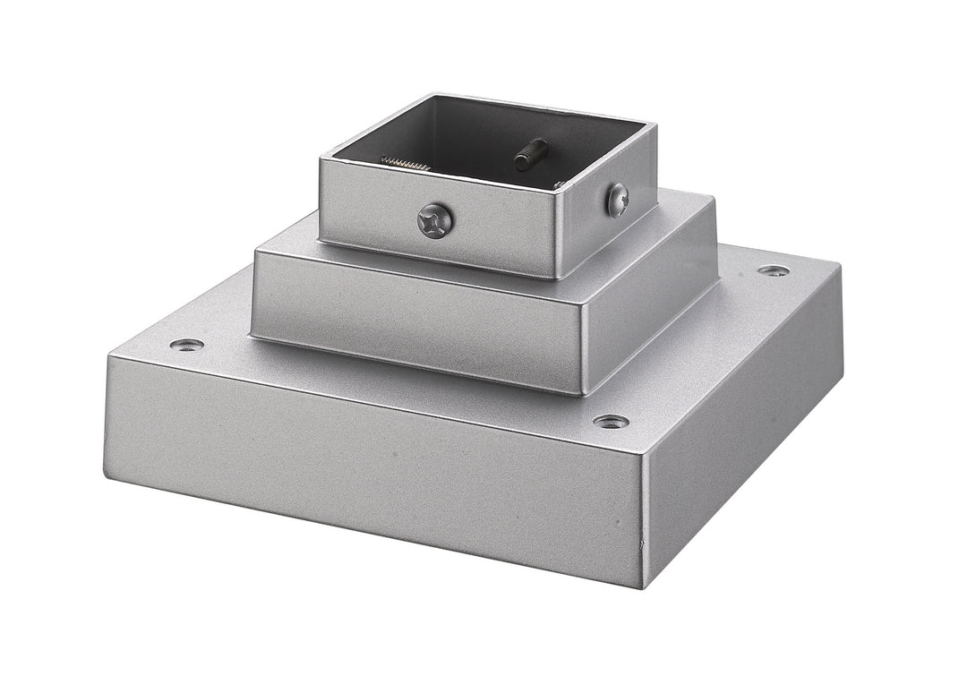 Pier Mounts Light Outdoor Posts - Hardware in Silver - available from The Lighting Shoppe, trusted by Canadian homeowners
