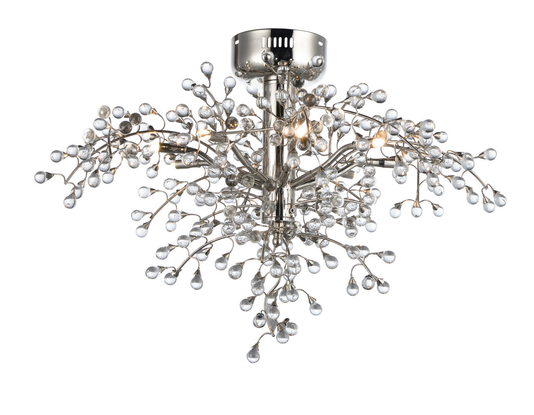 Cluster LED Semi-Flush Mount in Polished Nickel - available from The Lighting Shoppe, trusted by Canadian homeowners