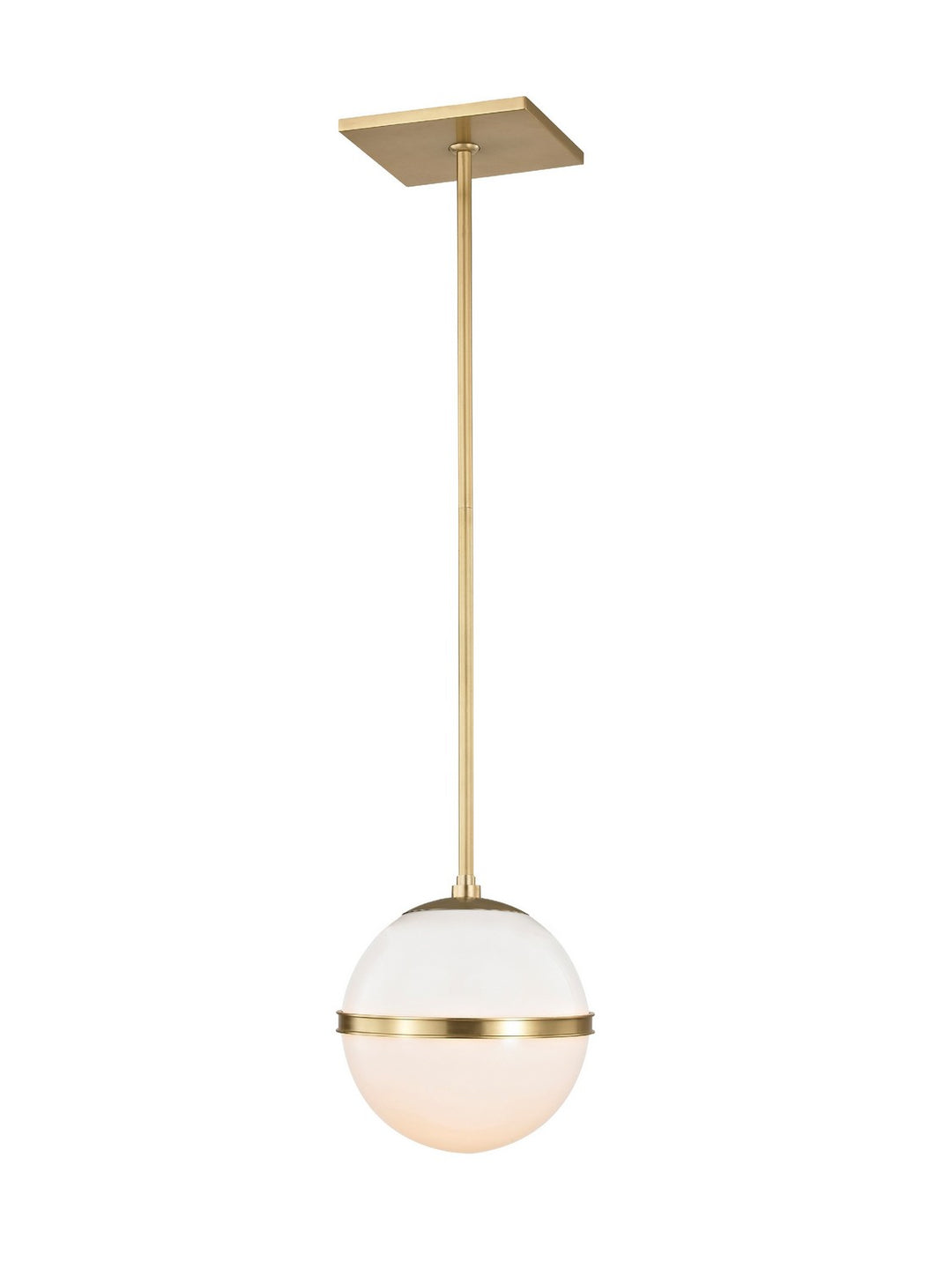Truax One Light Chandelier in Aged Brass - available from The Lighting Shoppe, trusted by Canadian homeowners