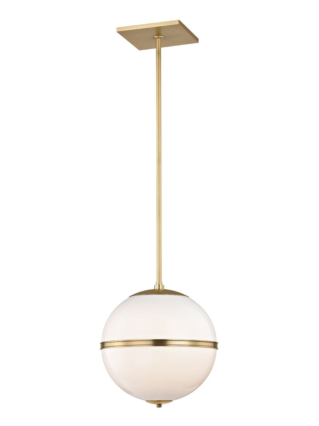Truax One Light Chandelier in Aged Brass - available from The Lighting Shoppe, trusted by Canadian homeowners