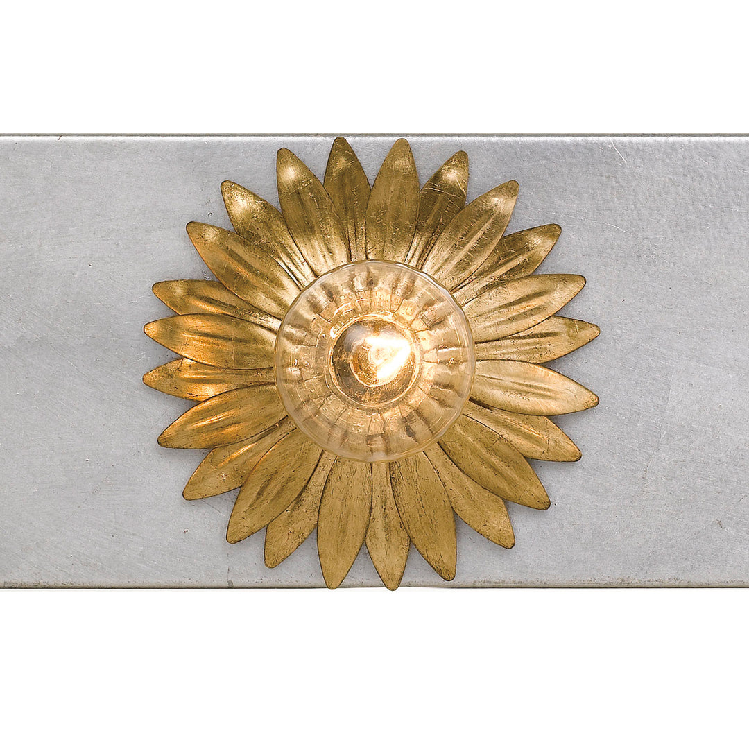 Crystorama - 503-GA-SA - Three Light Bathroom Vanity - Broche - Antique Gold + Antique Silver