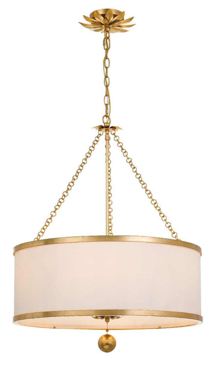 Broche Six Light Chandelier in Antique Gold - available from The Lighting Shoppe, trusted by Canadian homeowners