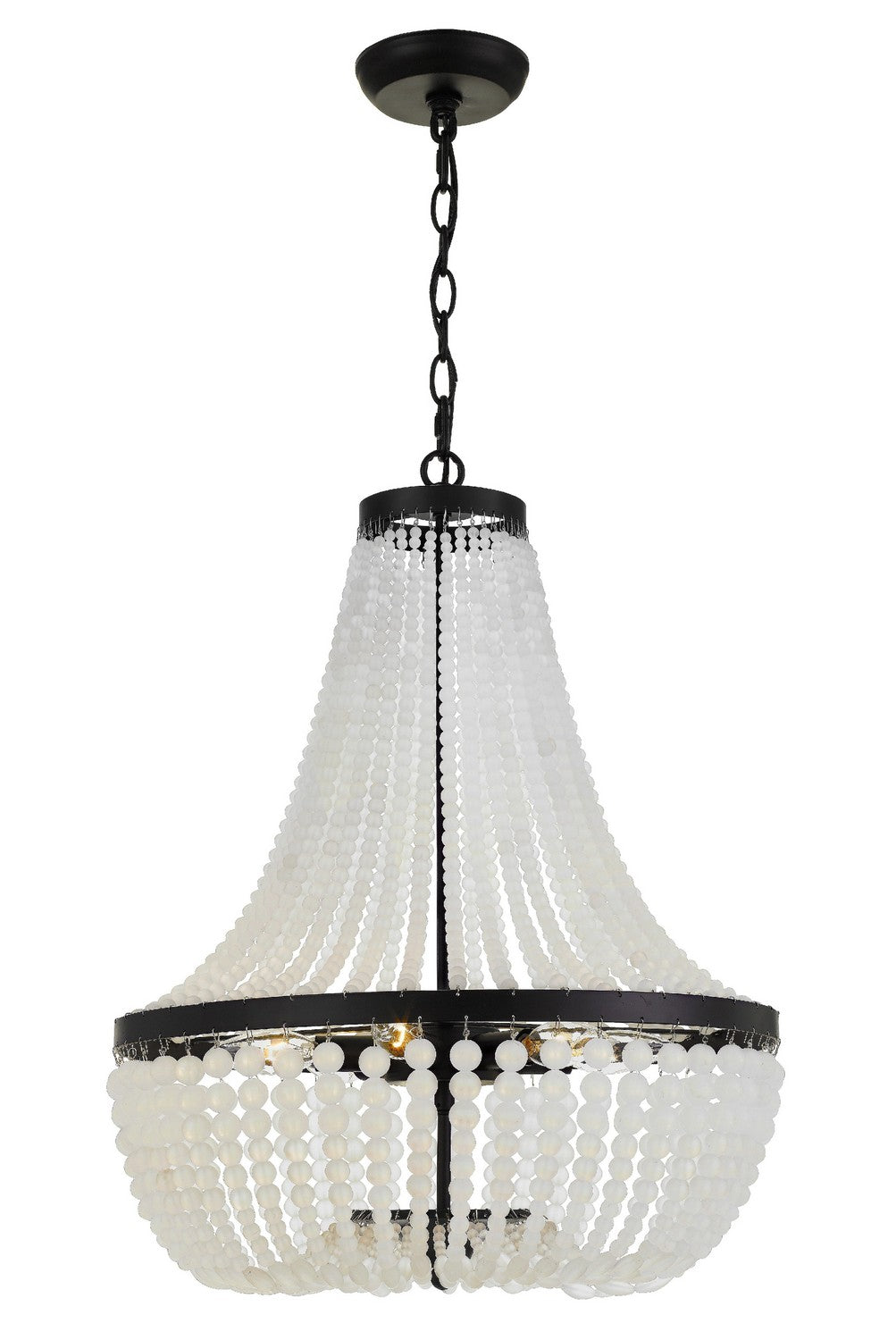 Rylee Six Light Chandelier in Matte Black - available from The Lighting Shoppe, trusted by Canadian homeowners