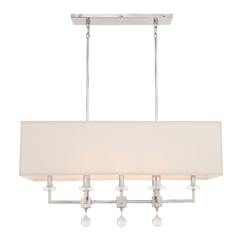 Crystorama - 8109-PN - Eight Light Chandelier - Paxton - Polished Nickel