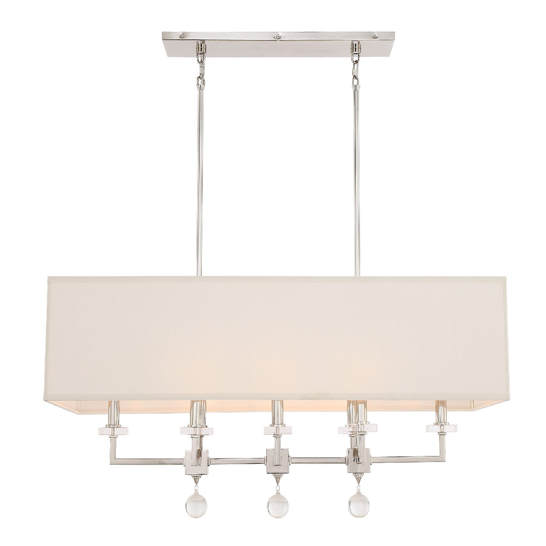 Crystorama - 8109-PN - Eight Light Chandelier - Paxton - Polished Nickel