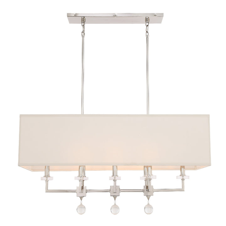 Crystorama - 8109-PN - Eight Light Chandelier - Paxton - Polished Nickel