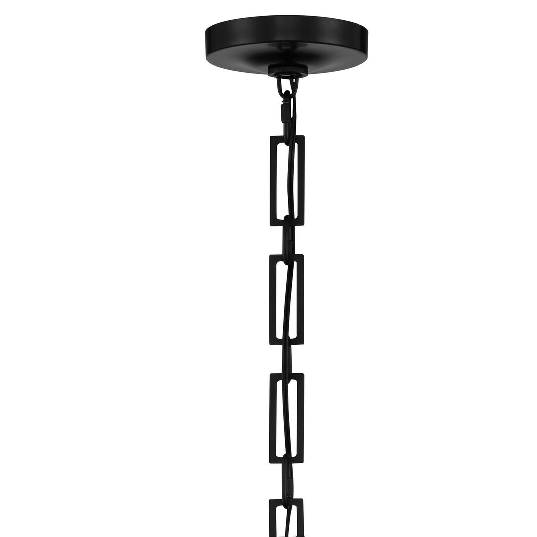 Crystorama - 8686-MK-WH - Six Light Chandelier - Alston - Matte Black + White