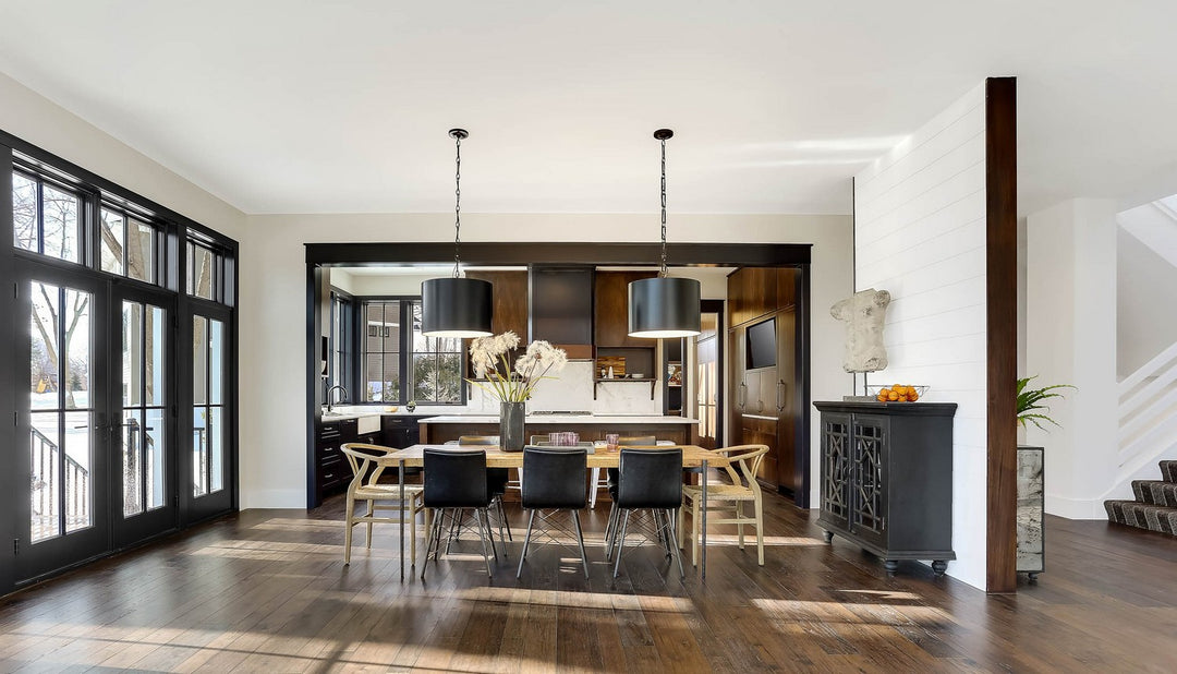 Crystorama - 8686-MK-WH - Six Light Chandelier - Alston - Matte Black + White