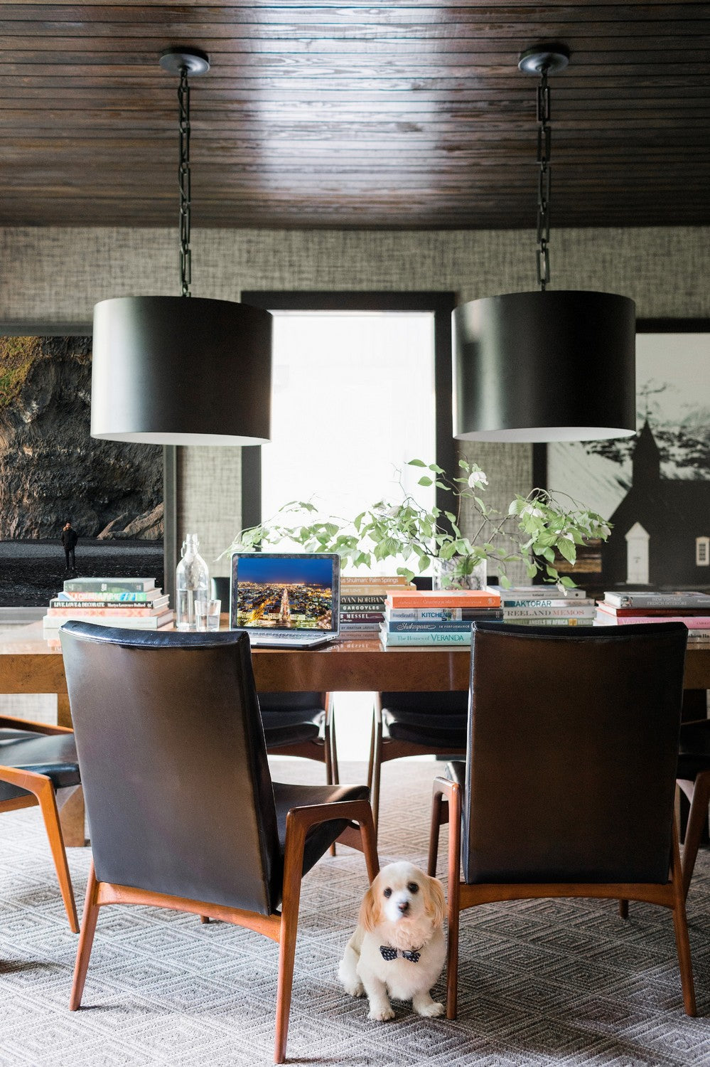 Crystorama - 8686-MK-WH - Six Light Chandelier - Alston - Matte Black + White