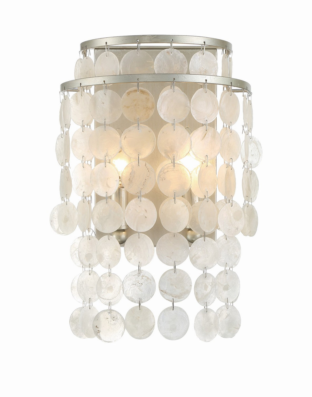 Brielle Two Light Wall Sconce in Antique Silver - available from The Lighting Shoppe, trusted by Canadian homeowners