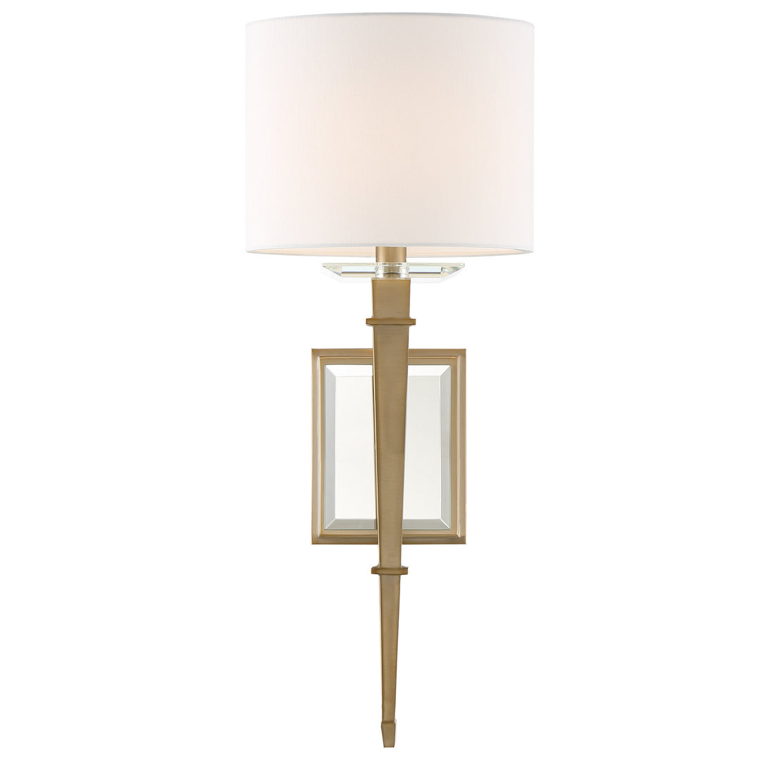 Clifton One Light Wall Sconce in Aged Brass - available from The Lighting Shoppe, trusted by Canadian homeowners
