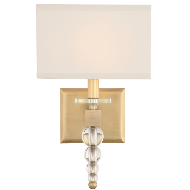Clover One Light Wall Sconce in Aged Brass - available from The Lighting Shoppe, trusted by Canadian homeowners