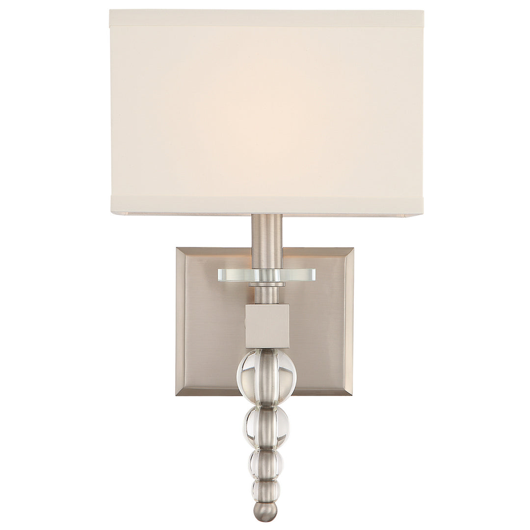Crystorama - CLO-8892-BN - One Light Wall Sconce - Clover - Brushed Nickel