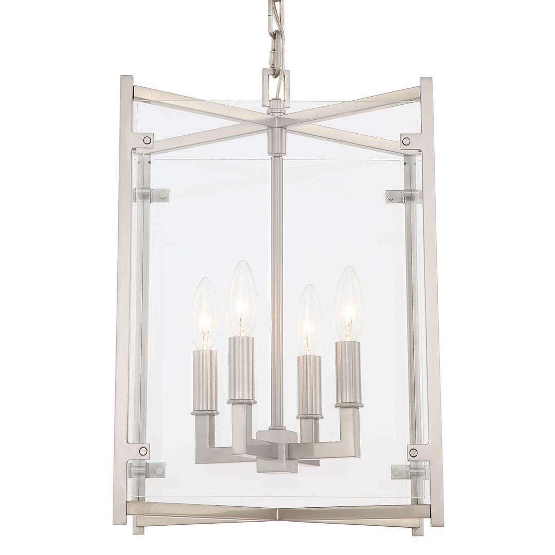 Danbury Four Light Chandelier in Brushed Nickel - available from The Lighting Shoppe, trusted by Canadian homeowners
