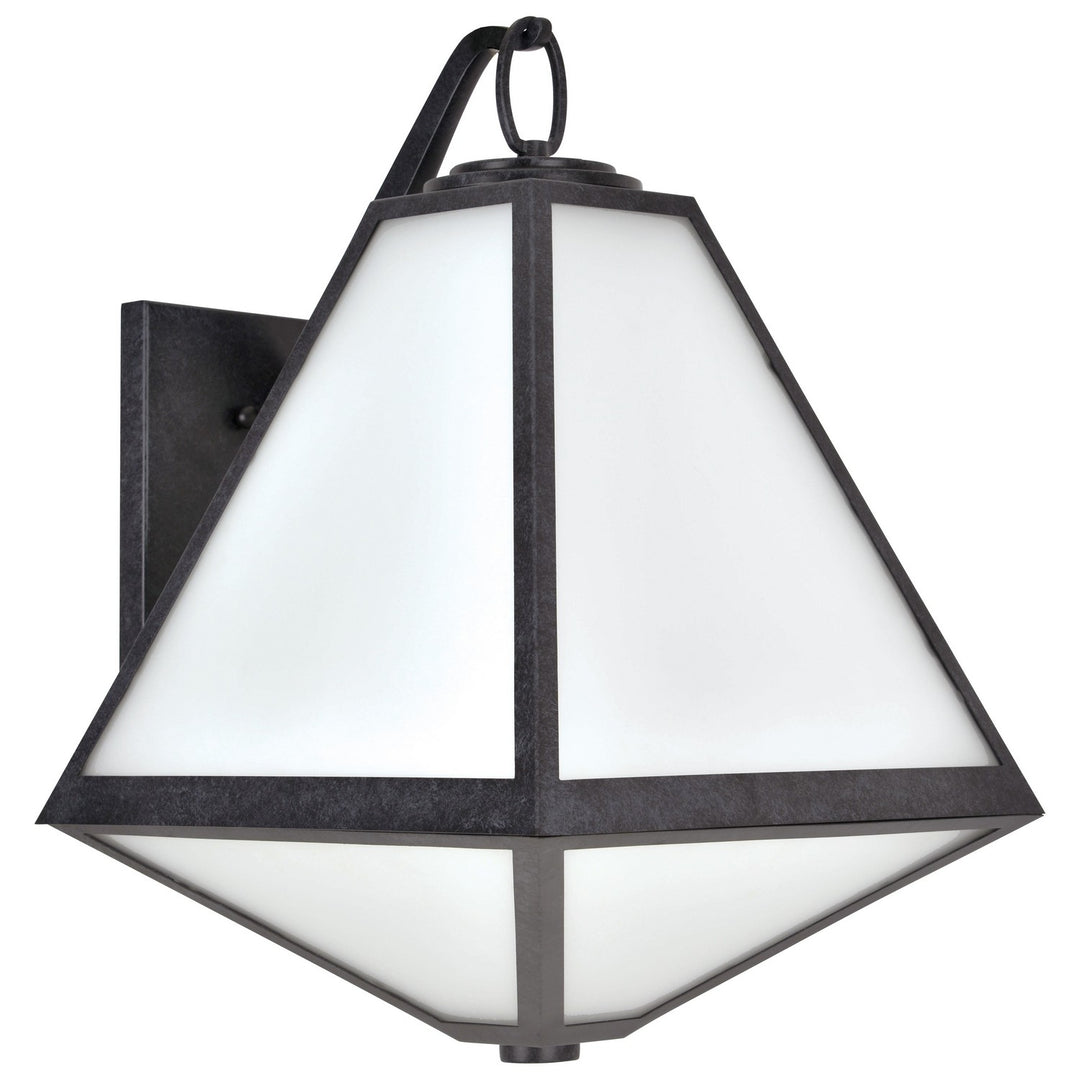 Glacier Three Light Outdoor Wall Sconce in Black Charcoal - available from The Lighting Shoppe, trusted by Canadian homeowners