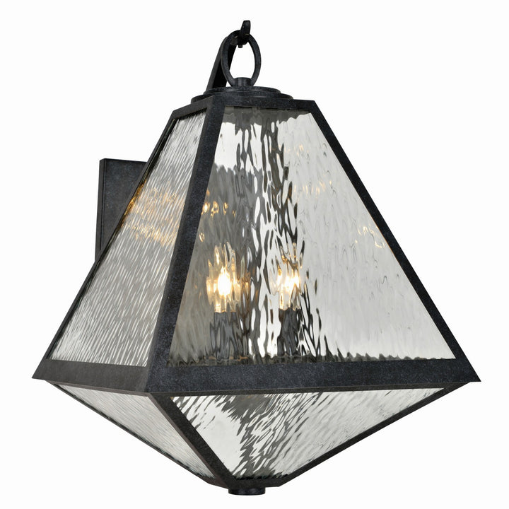 Glacier Three Light Outdoor Wall Sconce in Black Charcoal - available from The Lighting Shoppe, trusted by Canadian homeowners