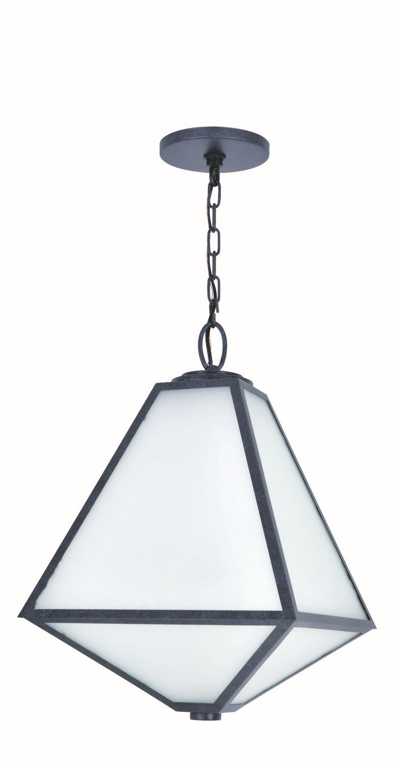 Glacier Three Light Outdoor Chandelier in Black Charcoal - available from The Lighting Shoppe, trusted by Canadian homeowners
