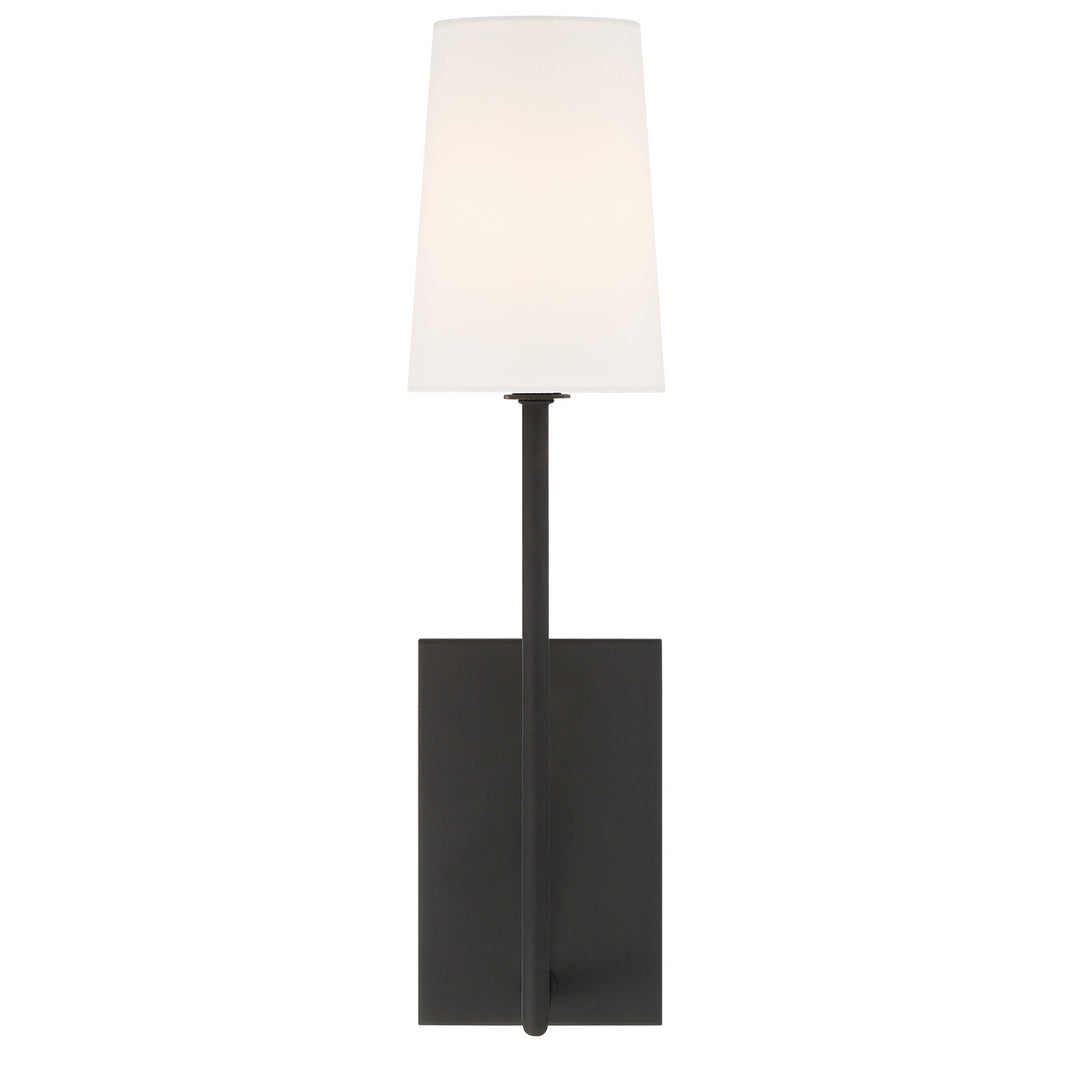 Lena One Light Wall Sconce in Black Forged - available from The Lighting Shoppe, trusted by Canadian homeowners