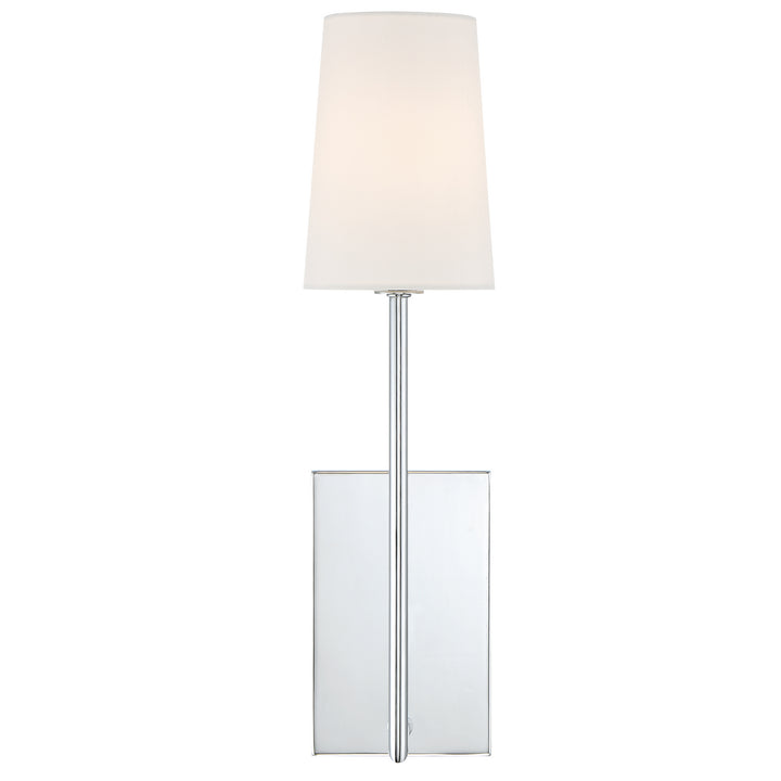 Lena One Light Wall Sconce in Polished Chrome - available from The Lighting Shoppe, trusted by Canadian homeowners