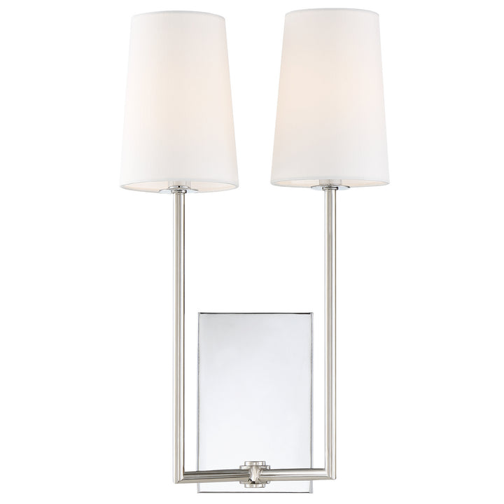 Lena Two Light Wall Sconce in Polished Chrome - available from The Lighting Shoppe, trusted by Canadian homeowners