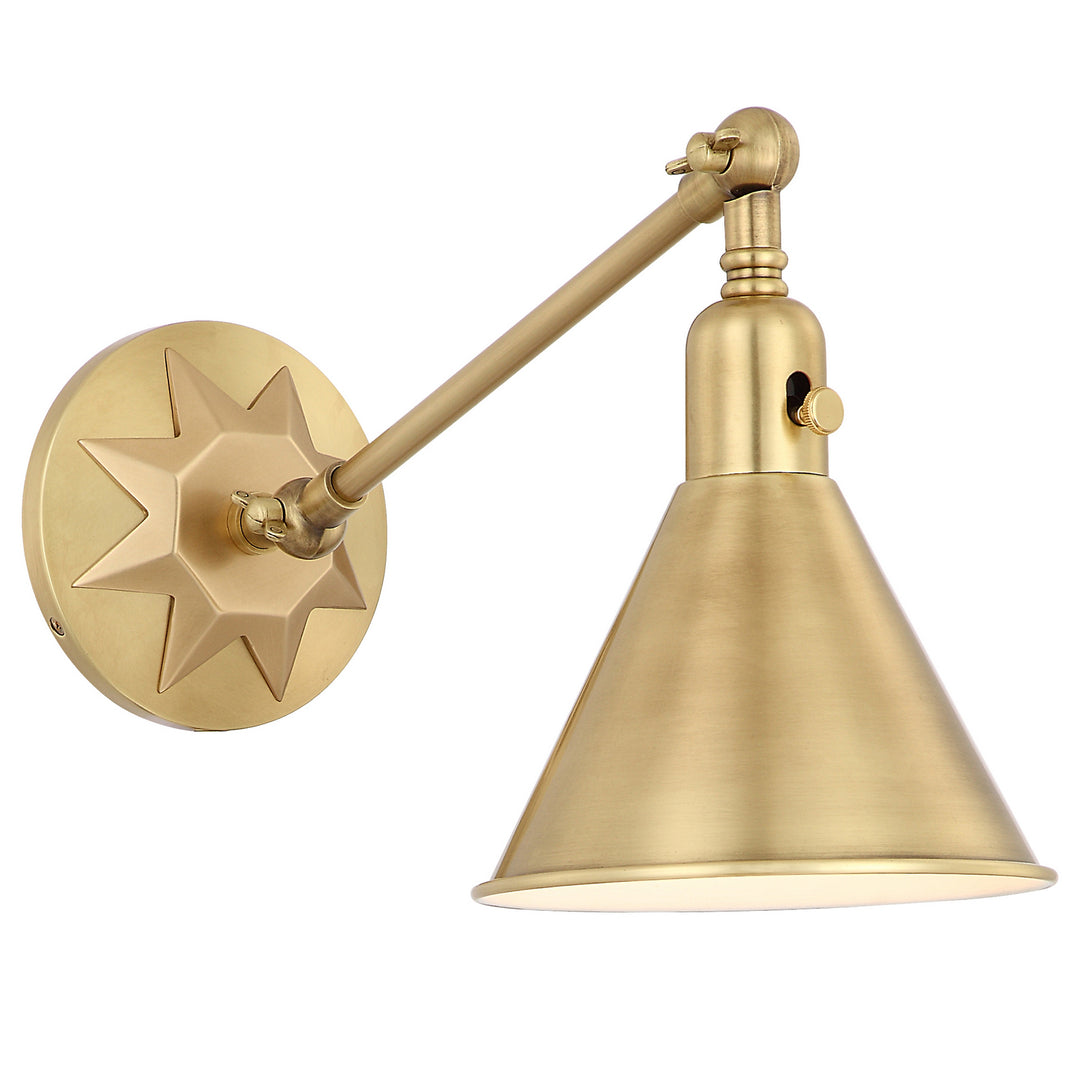 Morgan One Light Wall Sconce in Aged Brass - available from The Lighting Shoppe, trusted by Canadian homeowners