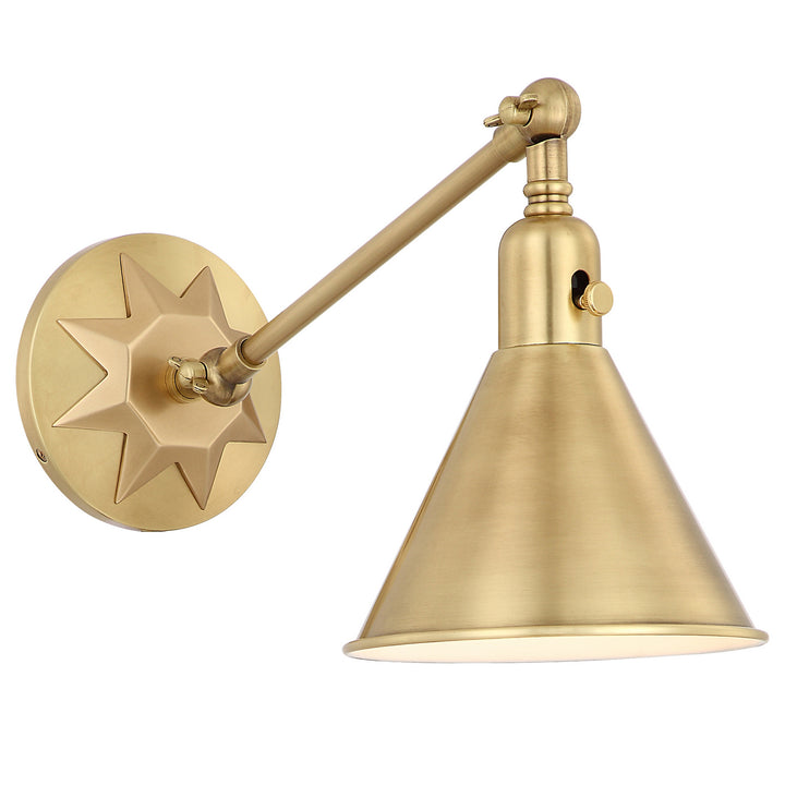 Morgan One Light Wall Sconce in Aged Brass - available from The Lighting Shoppe, trusted by Canadian homeowners