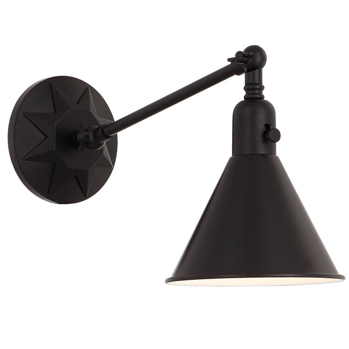 Morgan One Light Wall Sconce in Matte Black - available from The Lighting Shoppe, trusted by Canadian homeowners