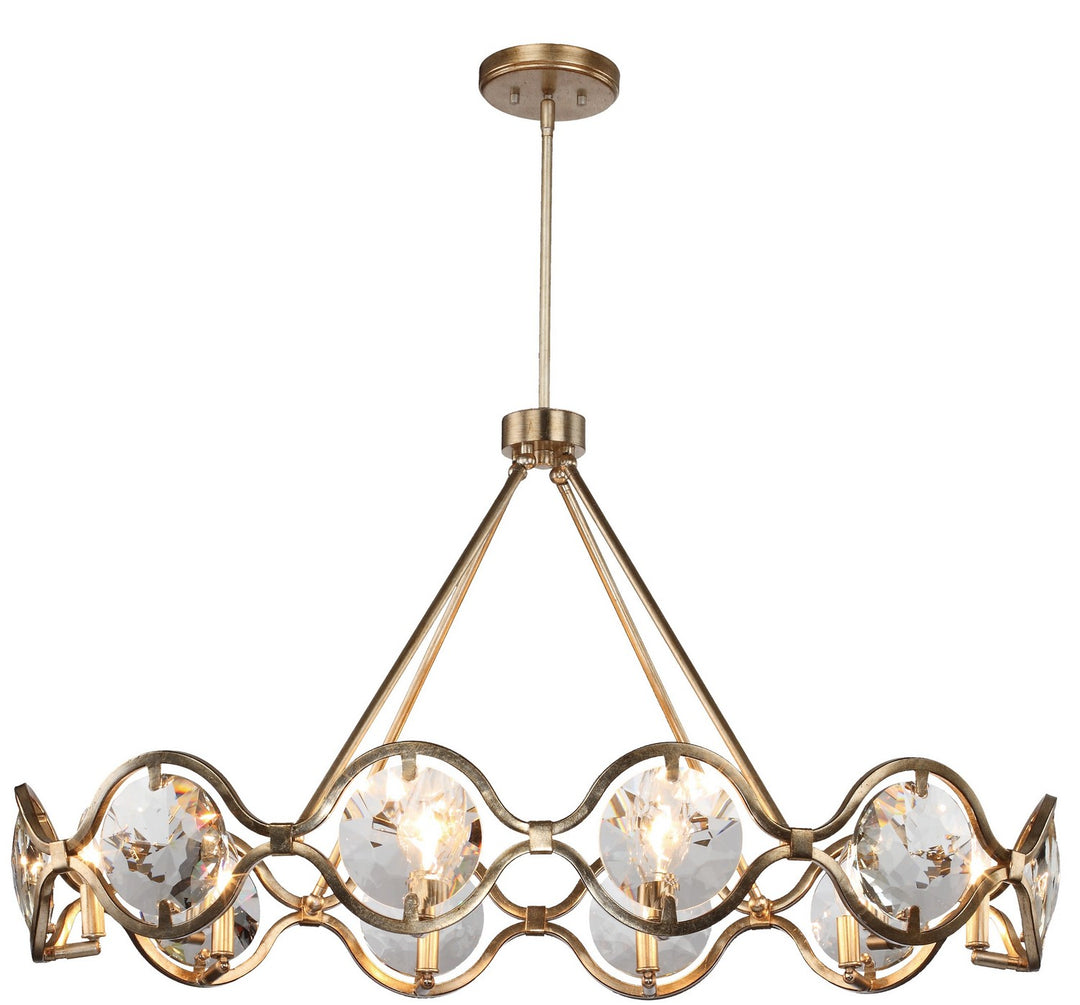 Quincy Ten Light Chandelier in Distressed Twilight - available from The Lighting Shoppe, trusted by Canadian homeowners